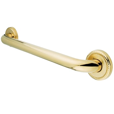 Laurel Contemporary Grab Bar, 35-1/16" L, 17 ga. Brass, Polished Bronze DR814322